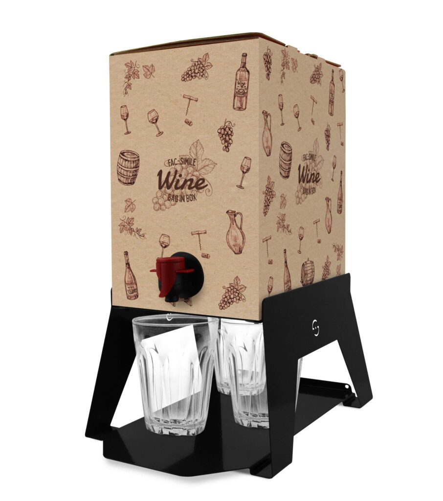 bacco vassoio porta bicchieri